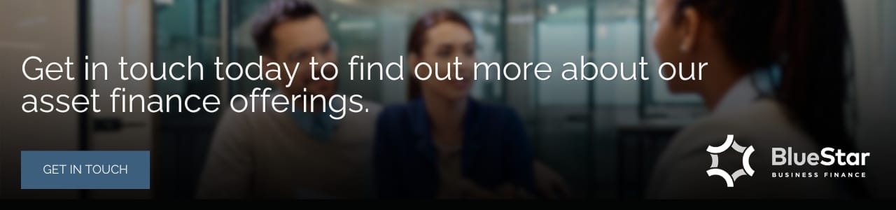 an image reading 'get in touch today to find out more about our asset finance offerings'