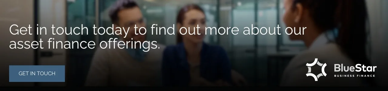 an image reading 'get in touch today to find out more about our asset finance offerings'