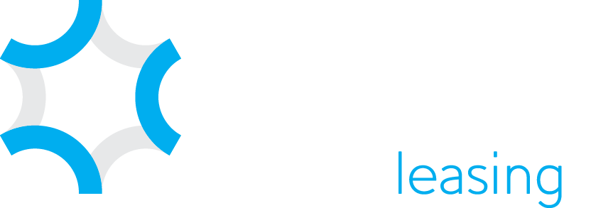 Bluestar leasing logo with white and blue text