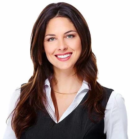 Close up of a businesswoman smiling into the camera
