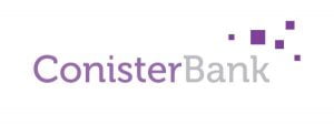 conisterlogonewwhite Conister Bank company logo