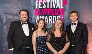 The bluestar team at the Festival Supplier Awards