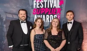 The bluestar team at the Festival Supplier Awards