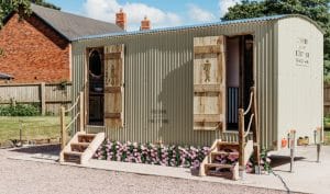 A luxury toilet as provided by cheshire luxury toilet hire