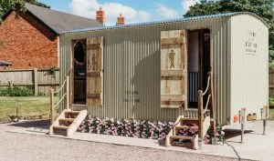 A luxury toilet as provided by cheshire luxury toilet hire