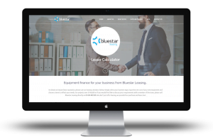 iMac displaying Bluestar's supplier landing page as part of the Partner Programme